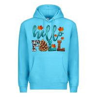 Ocean Blue hello fall Premium Hoodie - HRA Design Shop
