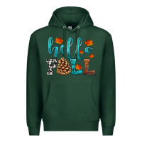 Sports Green hello fall Premium Hoodie - HRA Design Shop