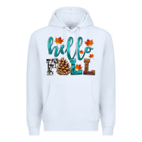 White hello fall Premium Hoodie - HRA Design Shop