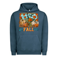 Pigment Midnight Navy it's fall y'all Urban Hoodie - HRA Design Shop