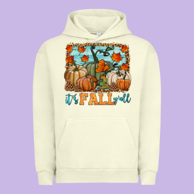 It's Fall Y'all Urban Hoodie Designed By Hra Design Shop