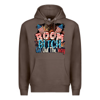Coffee Boom bitch get out the way 4th of July Premium Hoodie - CowGirlArtShop