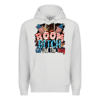 Dove Grey Boom bitch get out the way 4th of July Premium Hoodie - CowGirlArtShop
