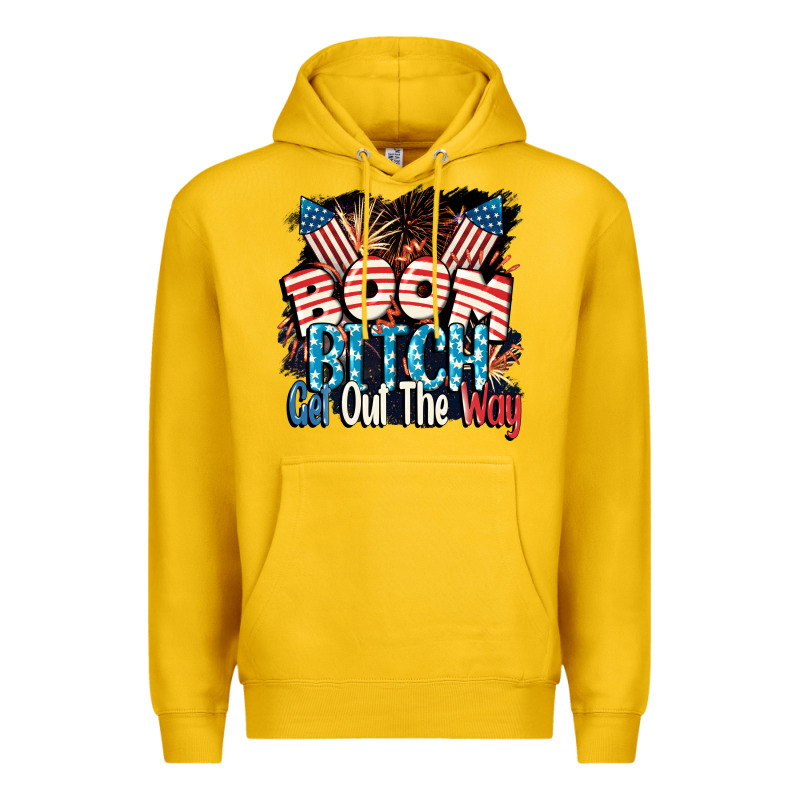 Boom Bitch Get Out The Way 4th Of July Premium Hoodie by CowGirlArtShop | Teevron