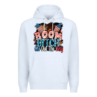 White Boom bitch get out the way 4th of July Premium Hoodie - CowGirlArtShop