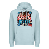 Blue Mist Boom bitch get out the way 4th of July Premium Hoodie - CowGirlArtShop