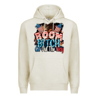 Oatmeal Heather Boom bitch get out the way 4th of July Premium Hoodie - CowGirlArtShop