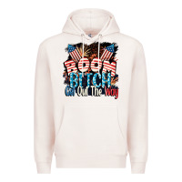 Pale Pink Boom bitch get out the way 4th of July Premium Hoodie - CowGirlArtShop