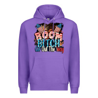 Purple Boom bitch get out the way 4th of July Premium Hoodie - CowGirlArtShop