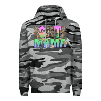 Slate Camo cat mama Premium Hoodie - CowhideDigitalArt