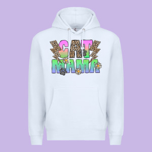Cat Mama Premium Hoodie Designed By Cowhidedigitalart
