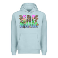 Blue Mist cat mama Premium Hoodie - CowhideDigitalArt
