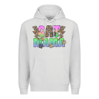 Dove Grey cat mama Premium Hoodie - CowhideDigitalArt