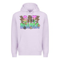 Lilac cat mama Premium Hoodie - CowhideDigitalArt