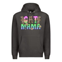 Smoke cat mama Premium Hoodie - CowhideDigitalArt