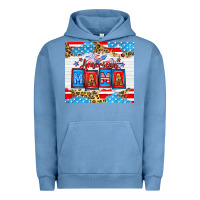 Pigment Pebble Blue American Mama 20oz tumbler Urban Hoodie - Neo Western