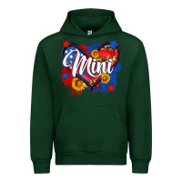 Forest Green American mini heart Urban Hoodie - Neo Western