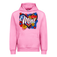 Fuchsia Pink American mini heart Urban Hoodie - Neo Western