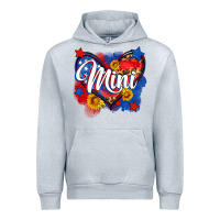 Heather Grey American mini heart Urban Hoodie - Neo Western