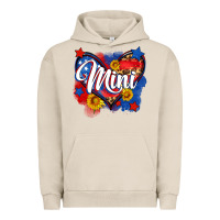 Pigment French Oak American mini heart Urban Hoodie - Neo Western