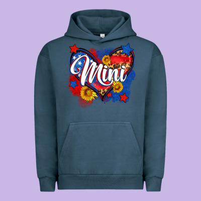 American Mini Heart Urban Hoodie Designed By Neo Western