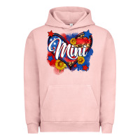 Pigment Salmon American mini heart Urban Hoodie - Neo Western