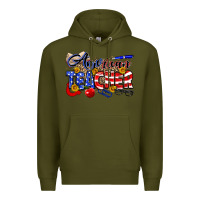 Army Green American Teacher Premium Hoodie - Neo Western