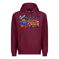 Burgundy American Teacher Premium Hoodie - Neo Western