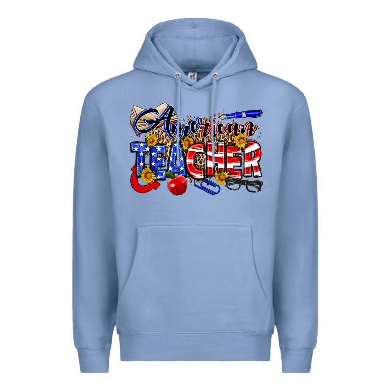 American Teacher Premium Hoodie by Neo Western | Teevron
