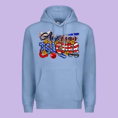 American Teacher Premium Hoodie Designed By Neo Western