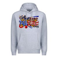 Heather Grey American Teacher Premium Hoodie - Neo Western