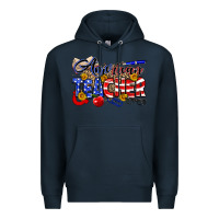 Navy American Teacher Premium Hoodie - Neo Western