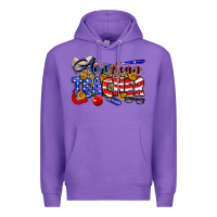Purple American Teacher Premium Hoodie - Neo Western