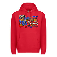 Red American Teacher Premium Hoodie - Neo Western