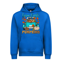 Cobalt farm fresh pumpkins Urban Hoodie - HRA Design Shop