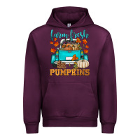 Mauve Wine farm fresh pumpkins Urban Hoodie - HRA Design Shop
