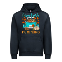 Navy farm fresh pumpkins Urban Hoodie - HRA Design Shop