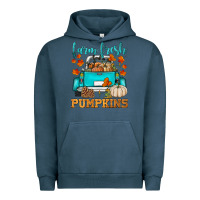 Pigment Midnight Navy farm fresh pumpkins Urban Hoodie - HRA Design Shop