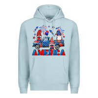 Blue Mist American truck gnomes Premium Hoodie - Neo Western