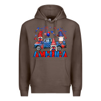 Coffee American truck gnomes Premium Hoodie - Neo Western