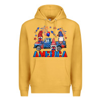 Mustard American truck gnomes Premium Hoodie - Neo Western