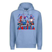 Colony Blue American truck gnomes Premium Hoodie - Neo Western