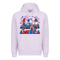 Lilac American truck gnomes Premium Hoodie - Neo Western