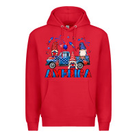 Red American truck gnomes Premium Hoodie - Neo Western
