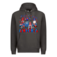 Smoke American truck gnomes Premium Hoodie - Neo Western