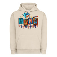 Pigment French Oak American Nana 4th of july Urban Hoodie - CowGirlArtShop