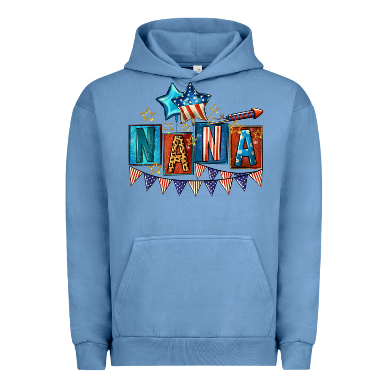 American Nana 4th Of July Urban Hoodie by CowGirlArtShop | Teevron