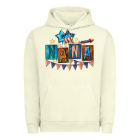 Pigment Pistachio American Nana 4th of july Urban Hoodie - CowGirlArtShop