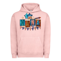 Pigment Salmon American Nana 4th of july Urban Hoodie - CowGirlArtShop