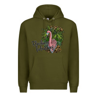 Army Green flocking fabulous Premium Hoodie - SublimationCraftShop
